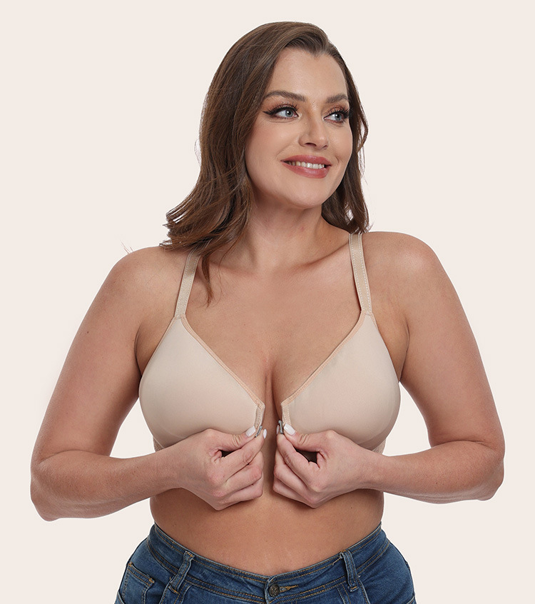 Title 1, Thin Cup With Steel Ring Front Closure Bra Unde...