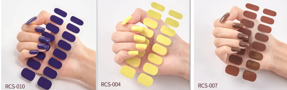 Simple waterproof nail stickers - Set6
