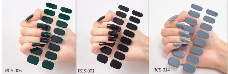 Simple waterproof nail stickers - Set8
