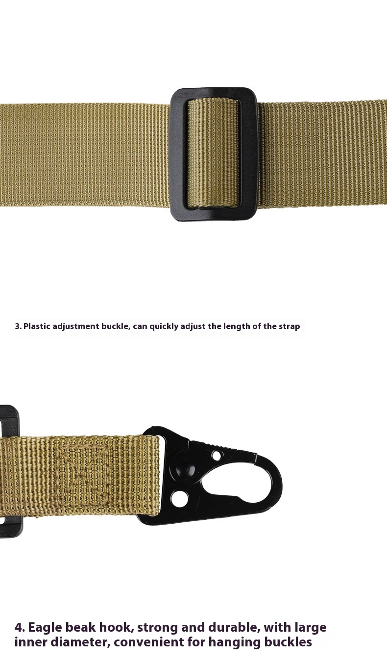 Title 2, Militaire nylon crossbody sling strap voor outd...