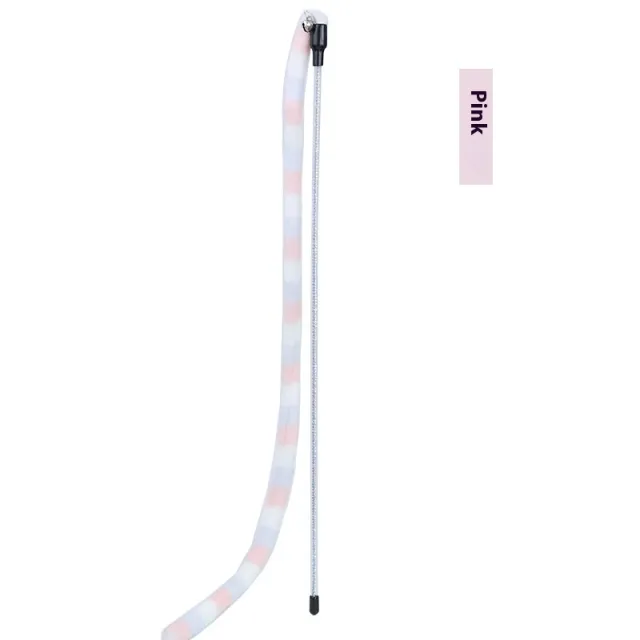 Long Plush Cat Teaser Relief Interaction Pink Stripe - Shop at LoveMi