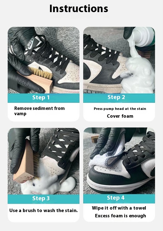 Title 4, White Shoes Cleaning Agent Decontamination Whit...