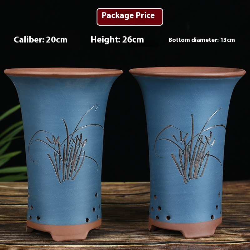 Sky Blue Z Blue Orchid Pots M