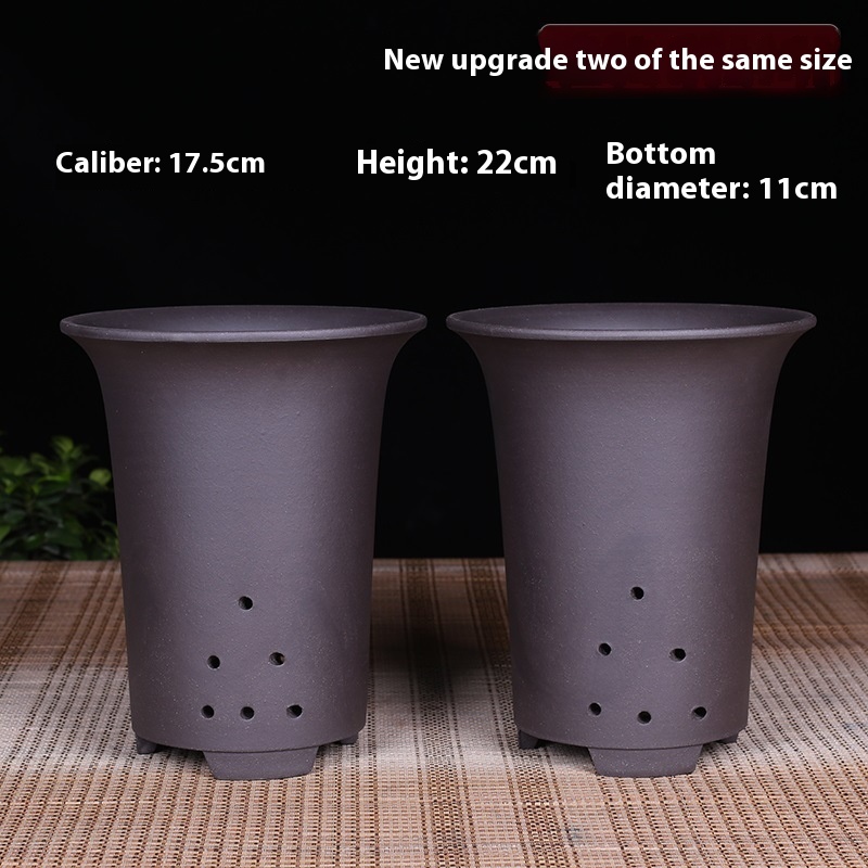 Dark Gray Orchid Pots 2 M