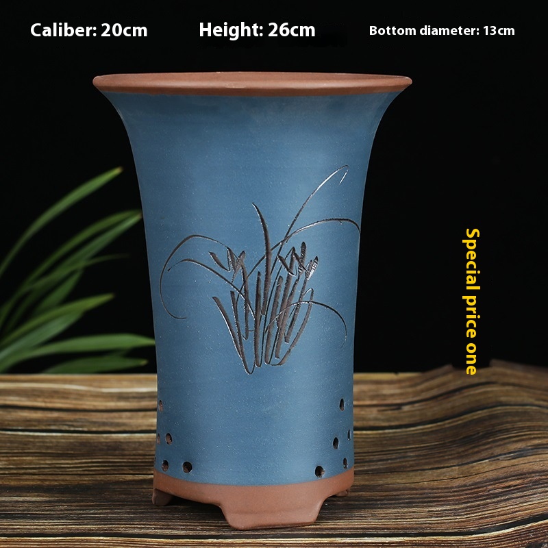 Dark Blue Z Blue Orchid Pots M