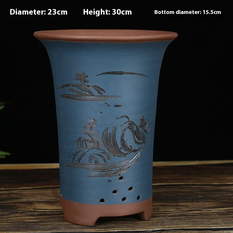 Z Blue Orchid Pots L