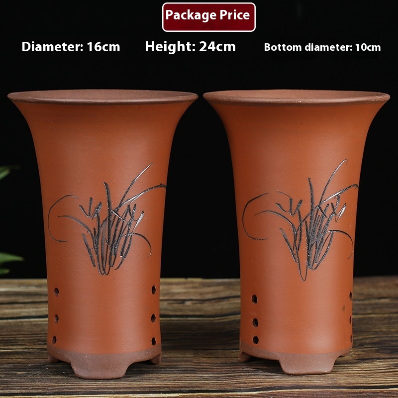 Red Z Red Orchid Pots Two S