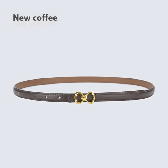Women's Fashion All matching Thin Belt New Coffee - Shop at LoveMi