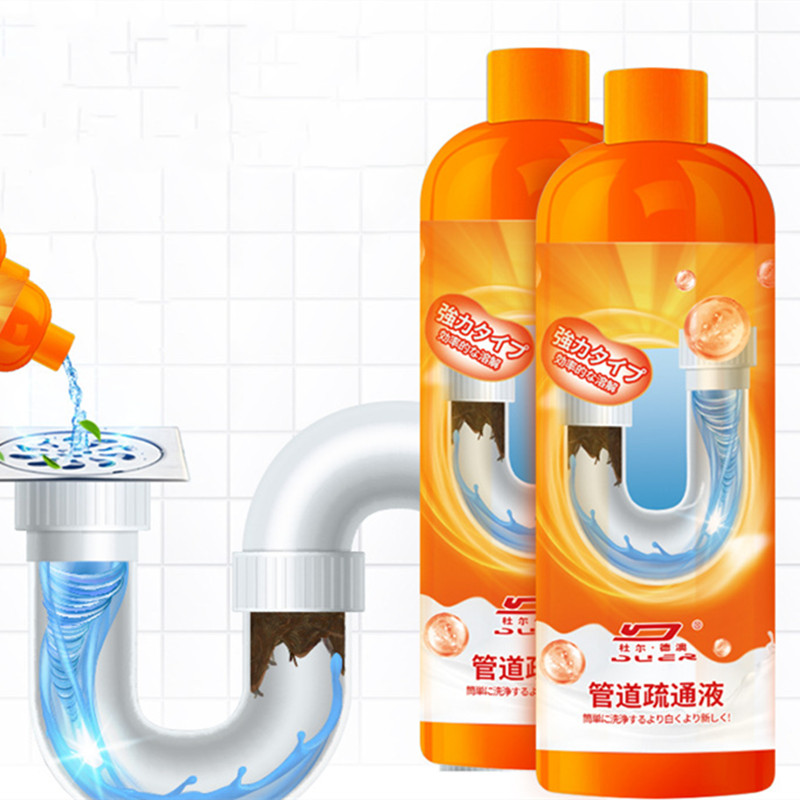 Pipe Unclogging Liquid Agent Powerful Dissolving Toilet Kitchen Grease Sewer