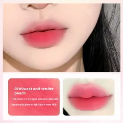 Mengmeng Paradise Milk Cream Lip Lacquer Velvet Matte Matte Peach Colour - 01 Sweet And Tender Peach - View 1