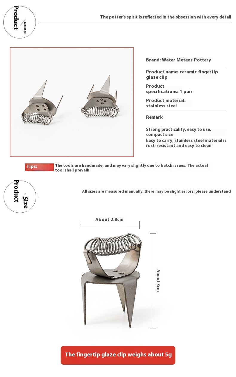 Title 5, Shuiliuxing Keramikglasur Werkzeug Färbeclip. E...