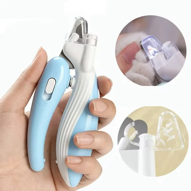 Pet Nail Clippers Dog Cat LED Electric