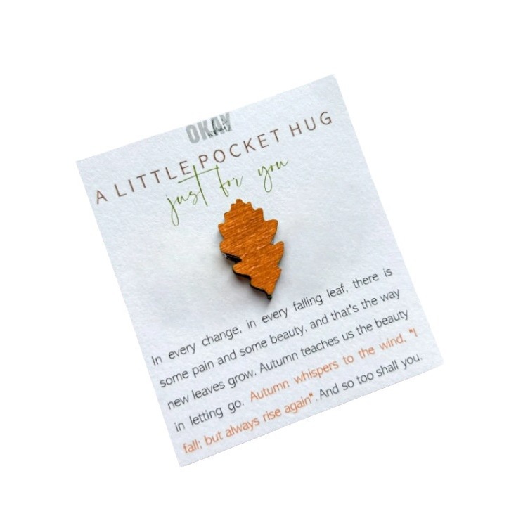 Title 4, Autumn Fallen Leaves Pocket Hug Gift