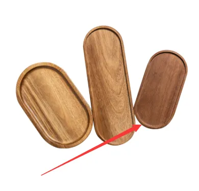 Whole Wood Japanese Style Wooden Oval Tray Solid Wood 17Cmx9Cmx 2Cm - Shop at LoveMi