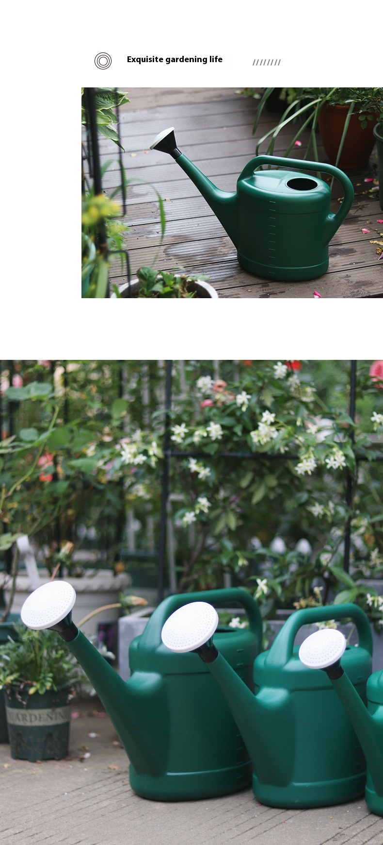 Title 4, Garden Vegetables Watering Pot Dual-use Plastic...