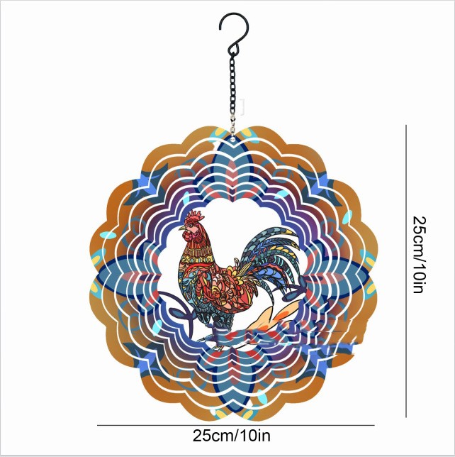 Title 10, Rotador de vento metálico para pendurar, adicio...