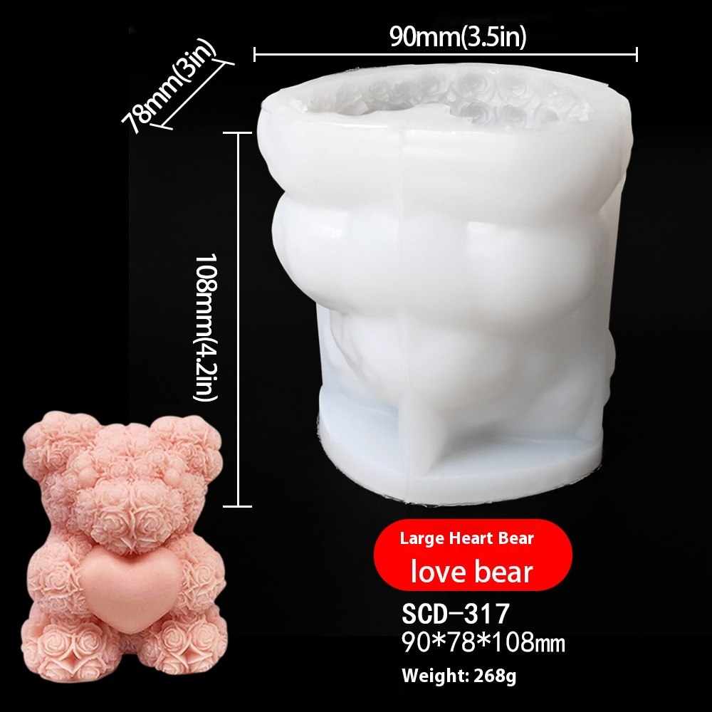 Title 9, Love Bear Squeezing Toy Silicone Mold