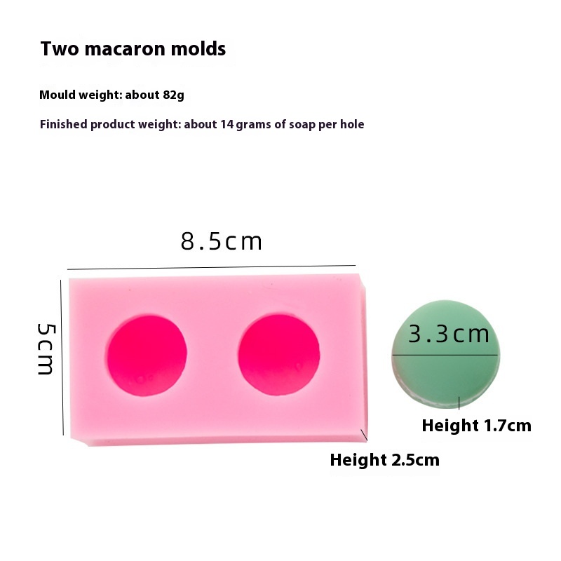 Two hole macaron mould