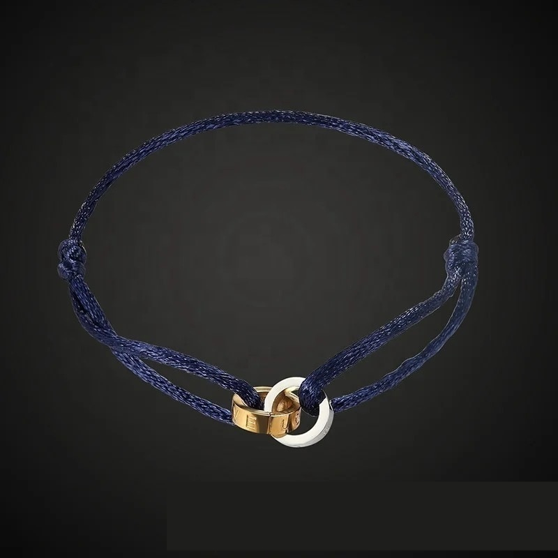 Gold Steel Dark Blue Rope