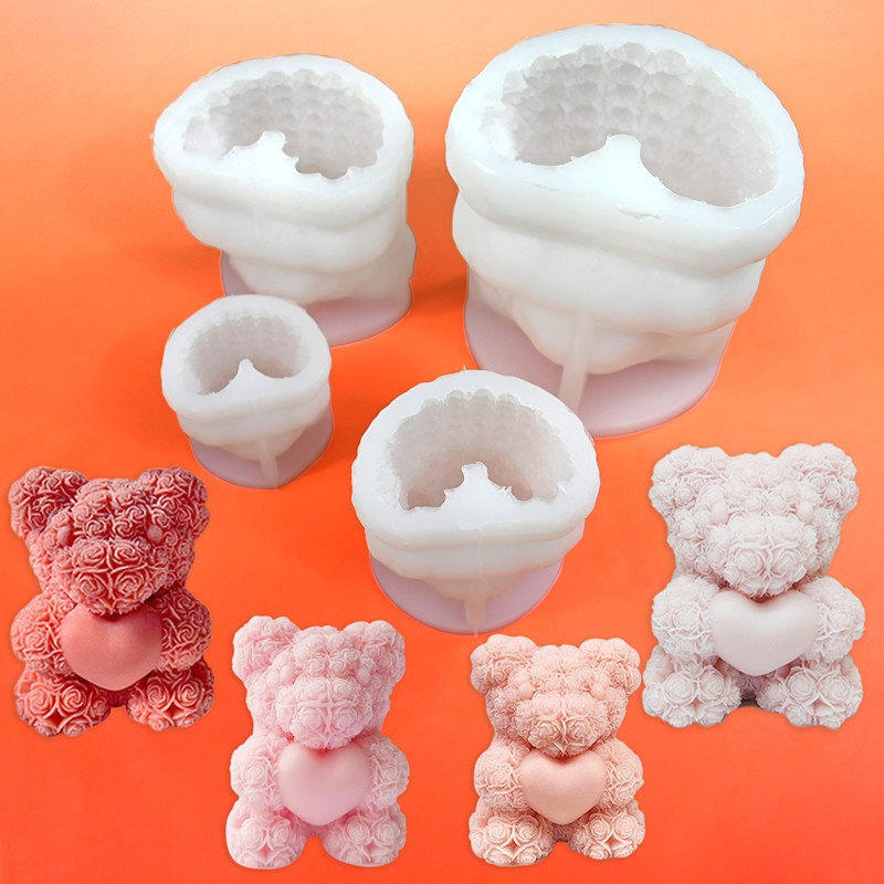 Title 8, Love Bear Squeezing Toy Silicone Mold