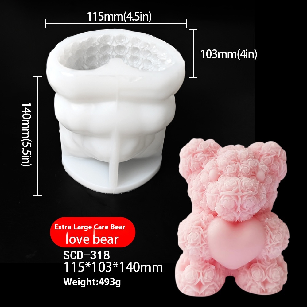 Title 11, Love Bear Squeezing Toy Silicone Mold