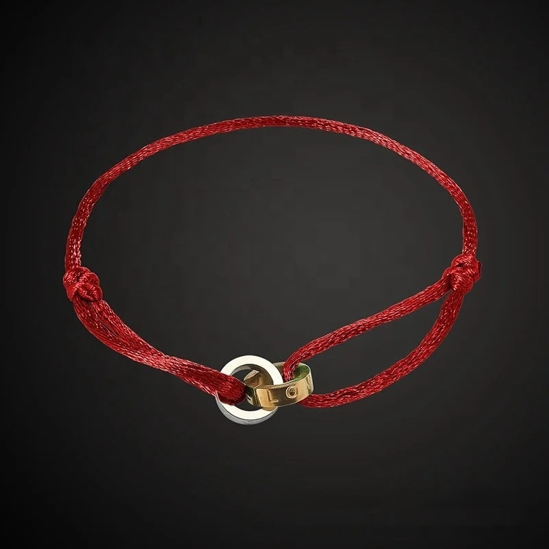 Gold Steel Red Rope