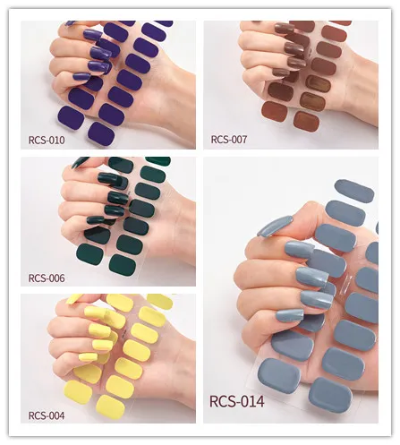 Simple waterproof nail stickers - Set22