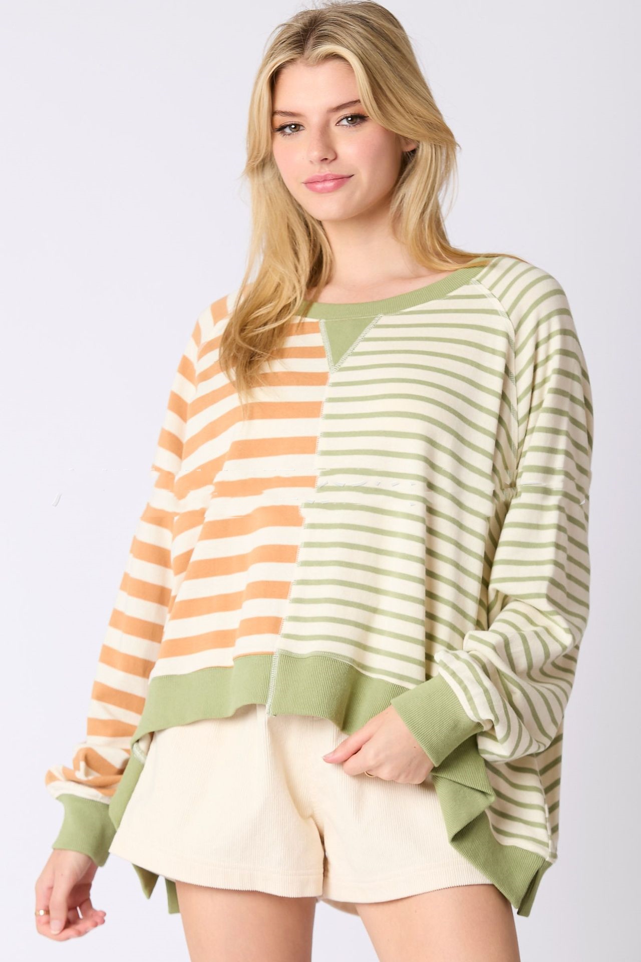 Brown And Green Stripes