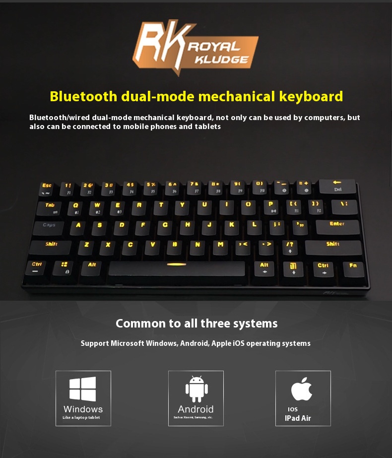 Title 2, RK61 Bluetooth Mechanical Keyboard