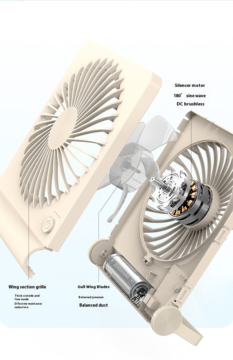 Title 6, USB Small Fan Portable Office