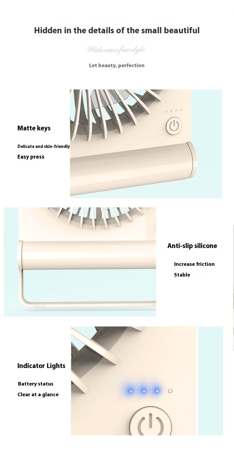 Title 1, USB Small Fan Portable Office