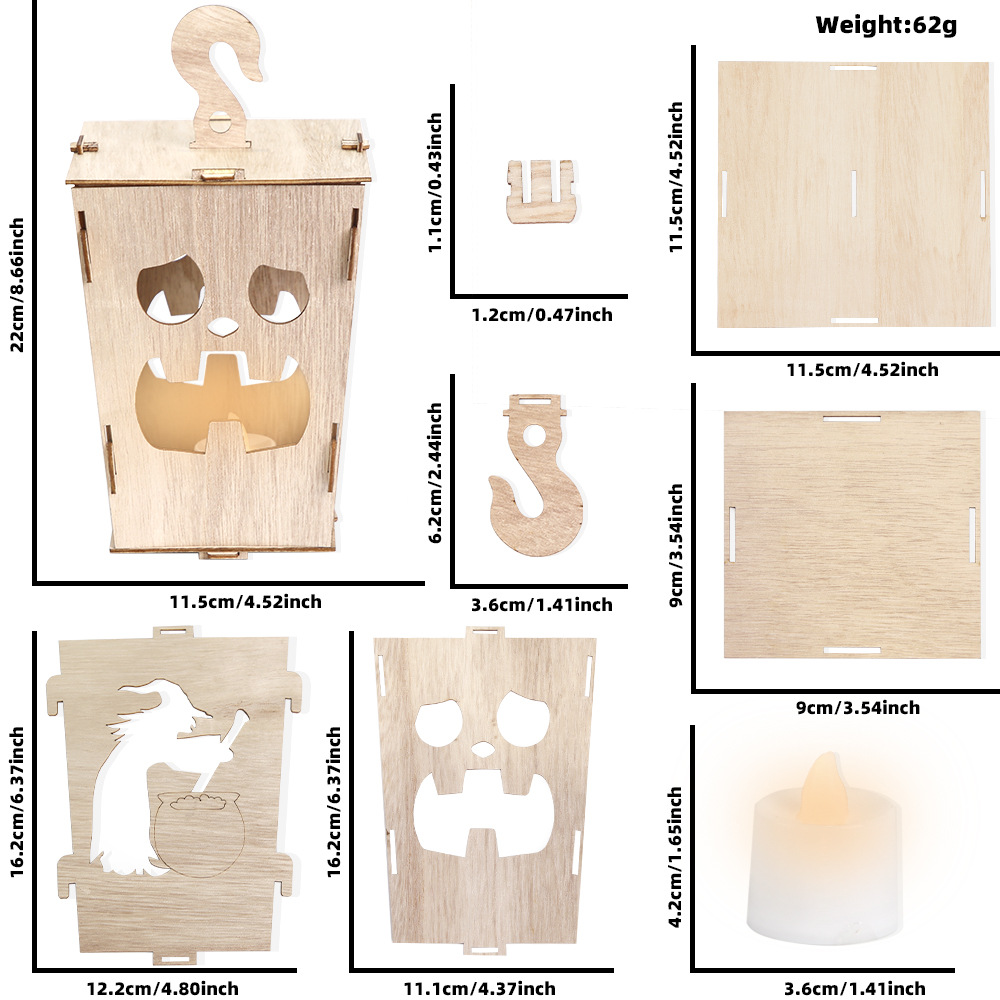 Title 4, Wooden Lantern Site Decoration Props