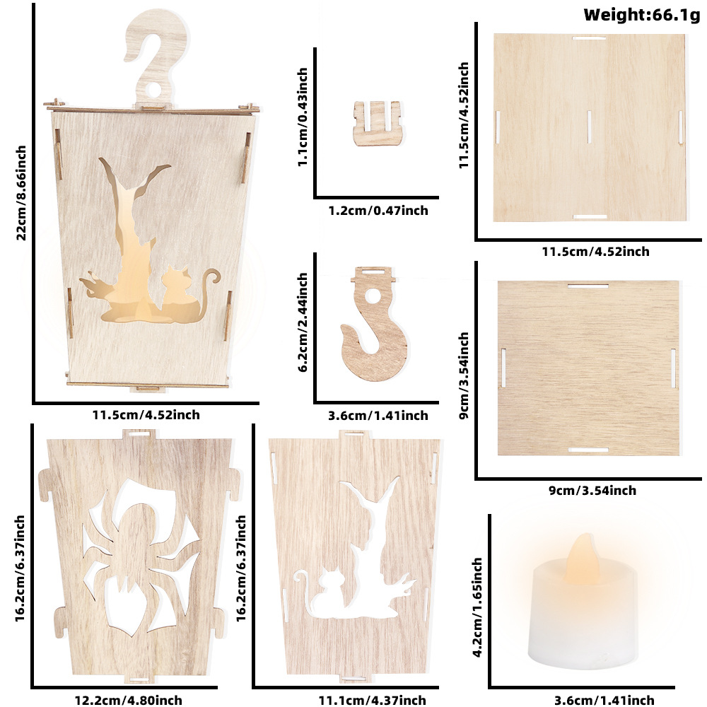 Title 6, Wooden Lantern Site Decoration Props