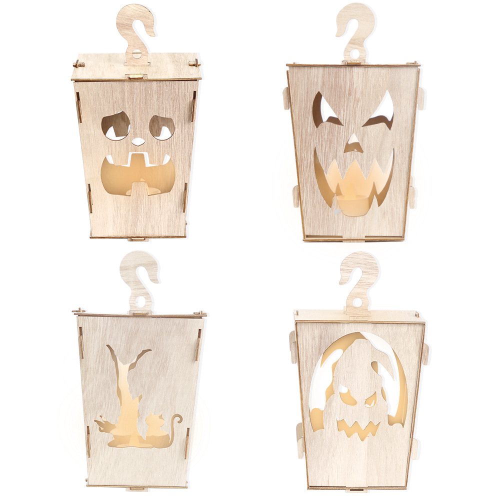 Title 3, Wooden Lantern Site Decoration Props