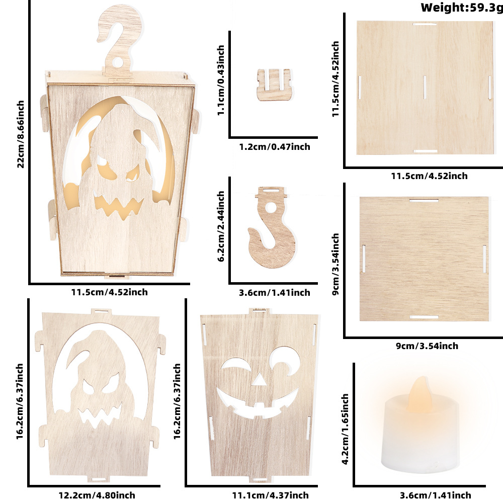 Title 2, Wooden Lantern Site Decoration Props