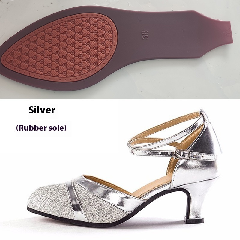 Silver Full Rubber Sole