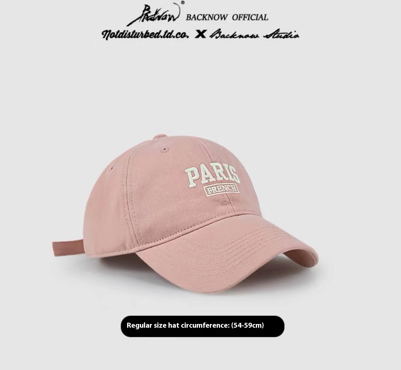 Paris Baseball Cap Pink