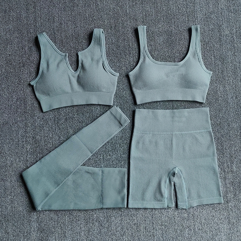 Gray Blue Four Pieces