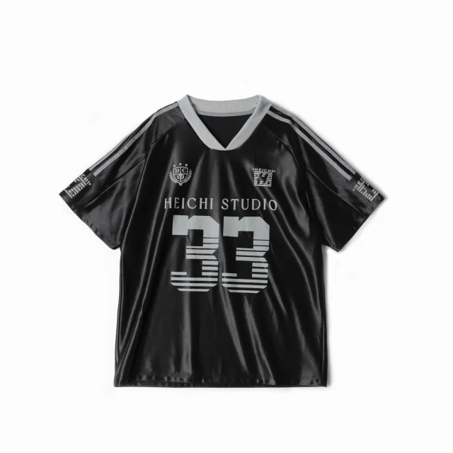 American V neck Raglan Sleeves With Icy Short Sleeves Black - Shop at LoveMi