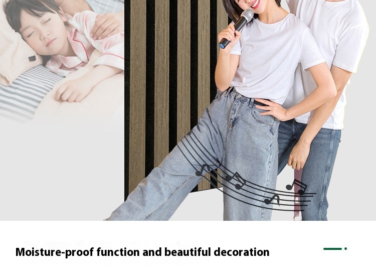 Title 1, Polyester Fiber Wood Strip Acoustic Panel Wall ...