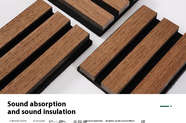 Title 13, Polyester Fiber Wood Strip Acoustic Panel Wall ...