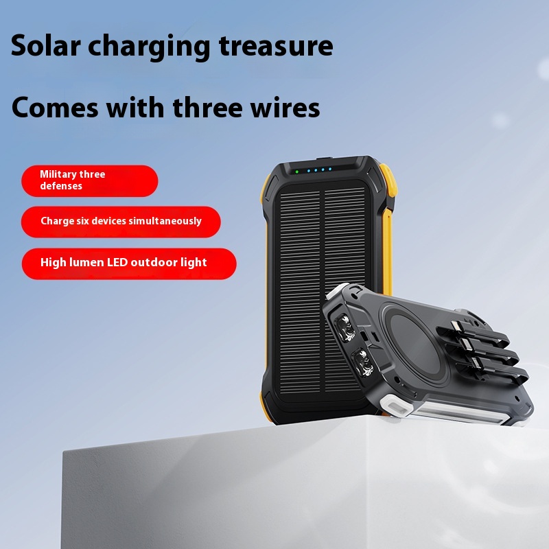 Taineng Yang Wireless Charging With Built-in Cable Outdoor Mobile Power Bank