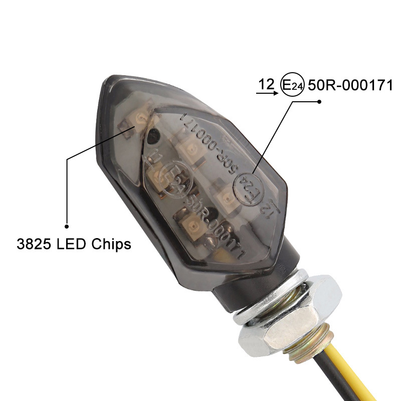 Title 4, Motorcycle 5LED Mini Turn Signal 12V Car Lamp M...