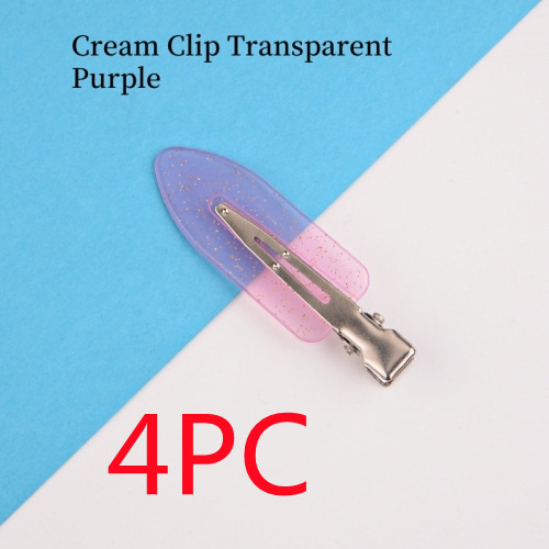 Cream Clip Transparent Purple