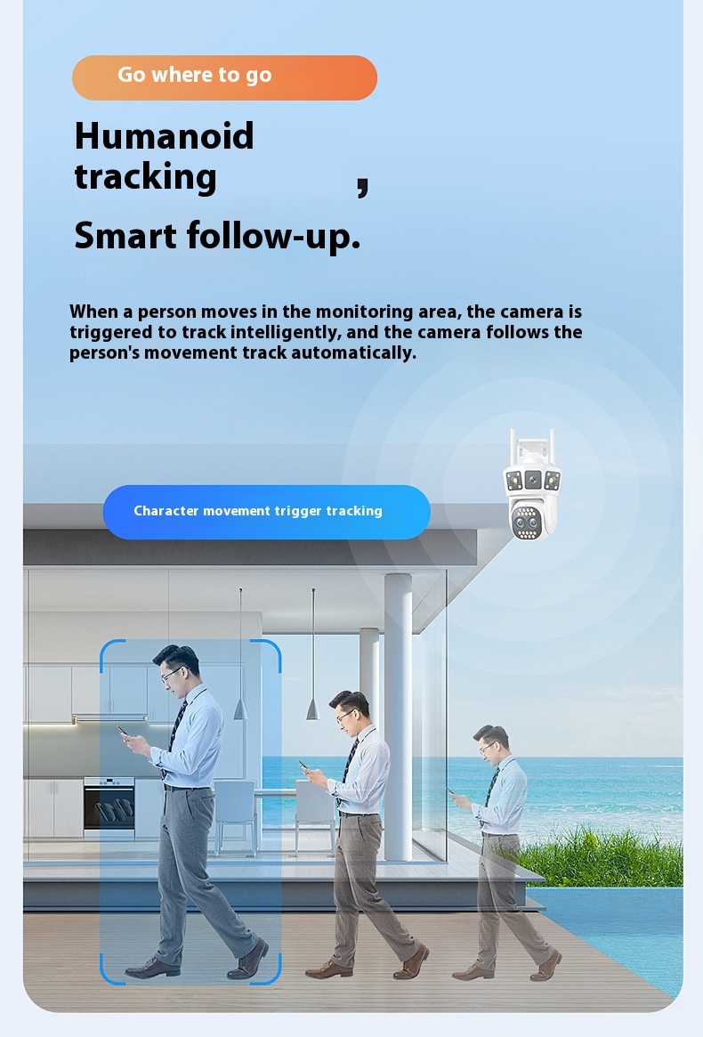 Title 4, Wireless Camera Monitoring Dual-screen Home Nig...