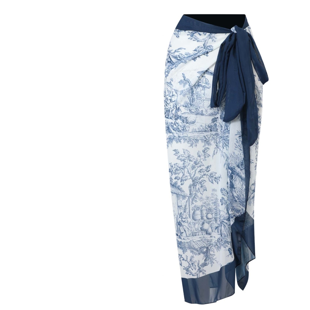 Blue Gauze Skirt