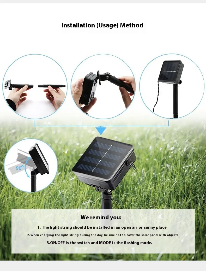 Can Connect Outdoor LED Bulb Light String