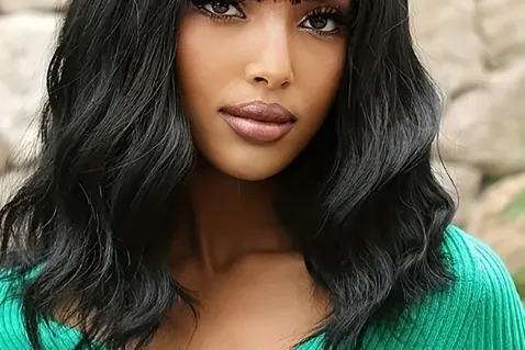 Head Fluffy Chemical Fiber Wig Black - Shop at LoveMi