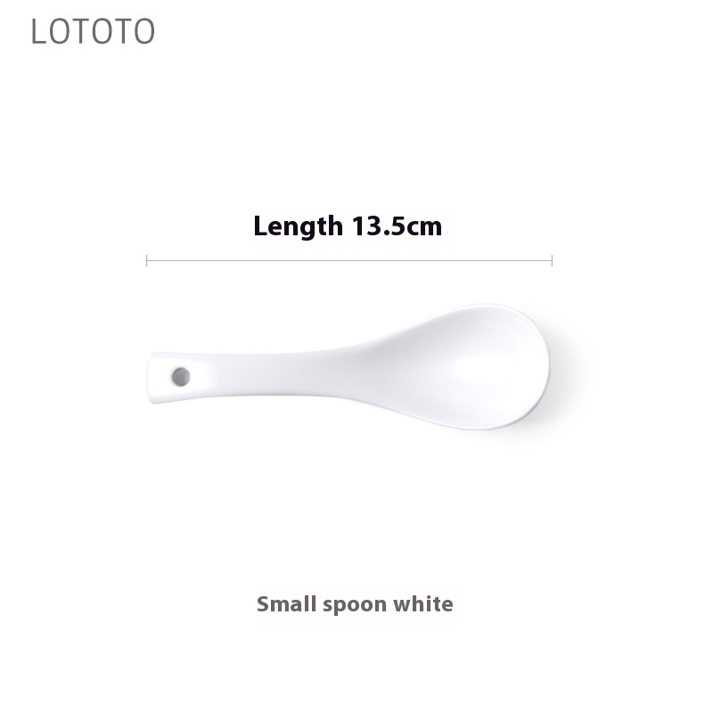 Buck Small Spoon White