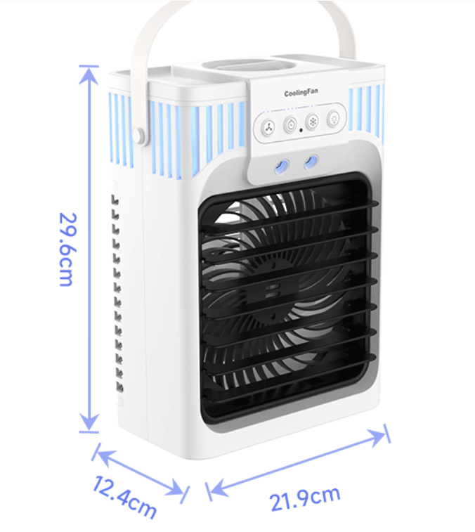 Title 1, USB Mute Spray Desktop Air Conditioner Fan